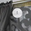 Komplet zestaw dekoracyjny zasłony panel wys.160 ciemny szary zawieszka