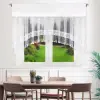 Firana markizeta welur 140x200 biała cyrkonie gipiura